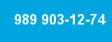 989 903-12-74 989 903-12-74